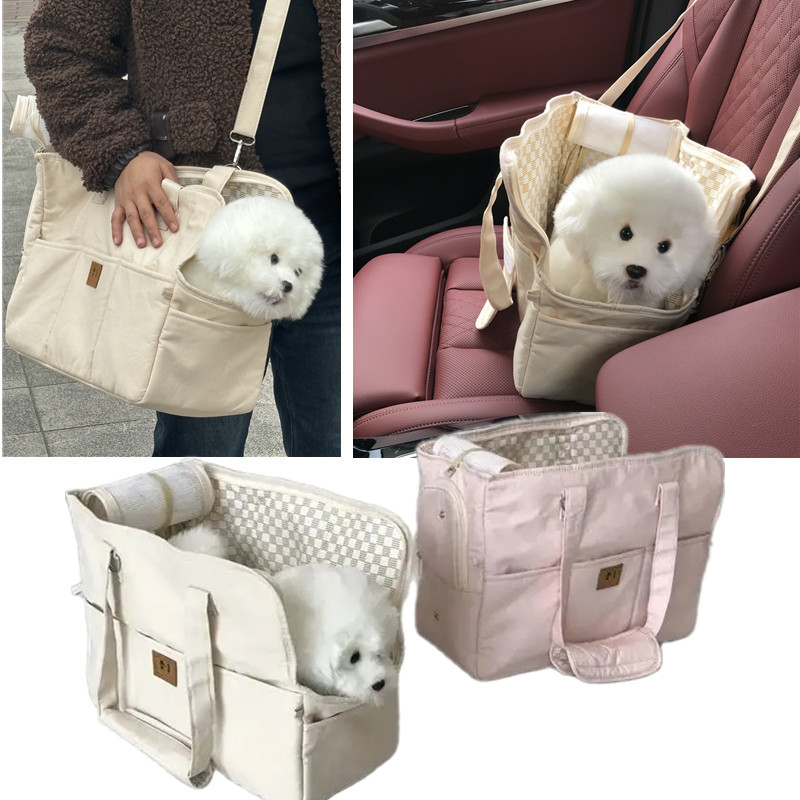 Portable Dog Bag Pet Cat Shoulder Handbag Car Seat safe Travel Chihuahua Dog Supplies Suitable For Small Dogs dog carrier