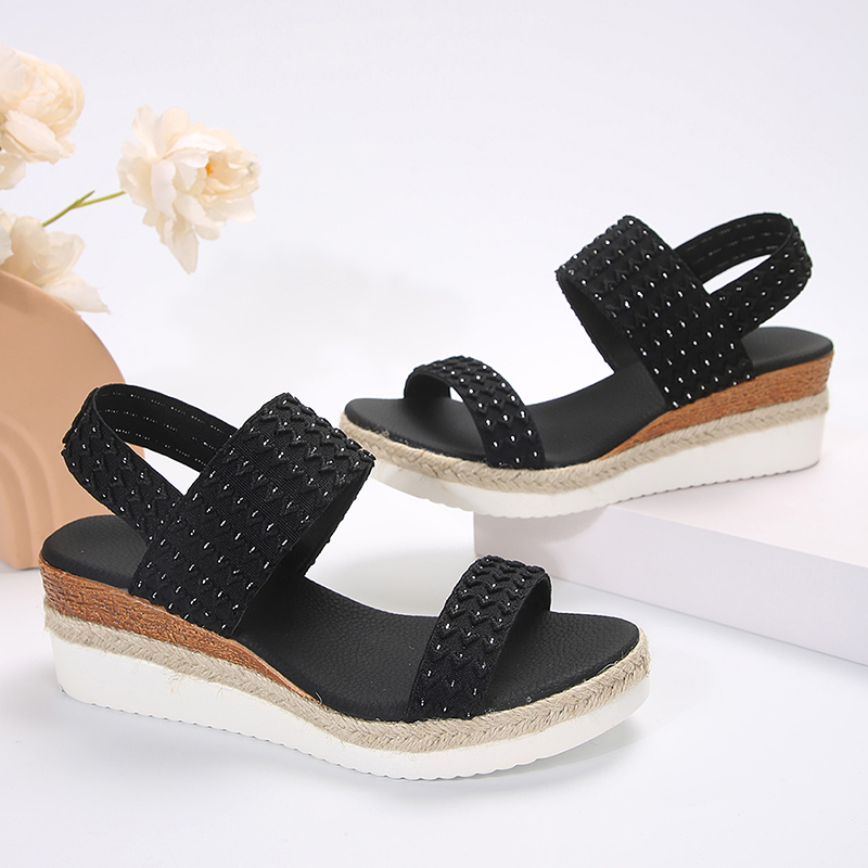 2025 new Summer Lucyever On Wedge for Women Comfortable Non Slip Casual Sandles Woman Thick Sole Rome Sandals Plus Size 43 fc4b Comtable