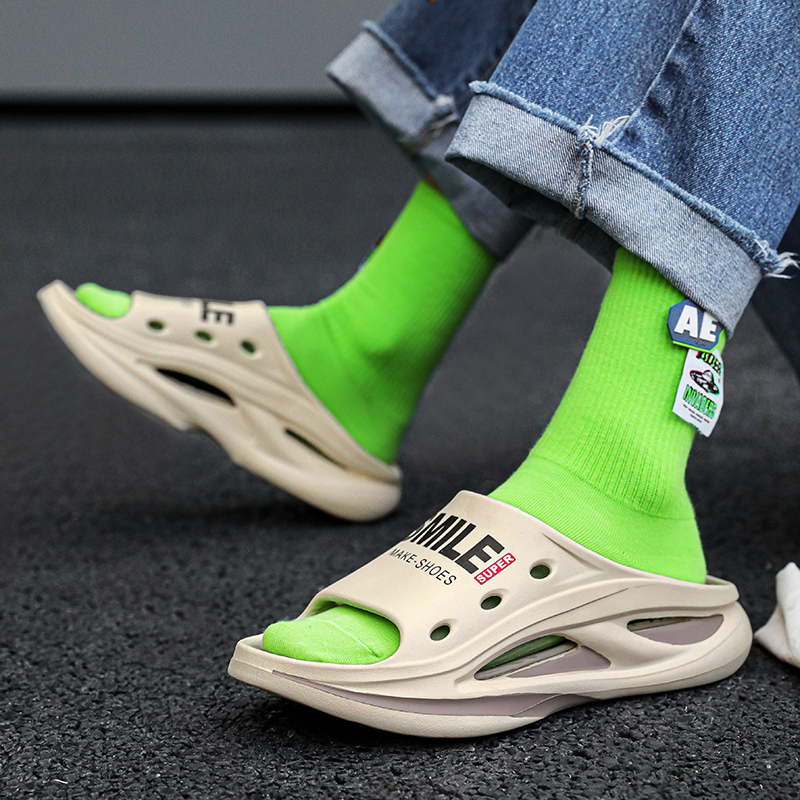 2024 New Men Slippers Comfortable Slides Indoor Outdoor Sandals Beach Casual Shoes Men's Couple Home Slippers Big Size 46 47