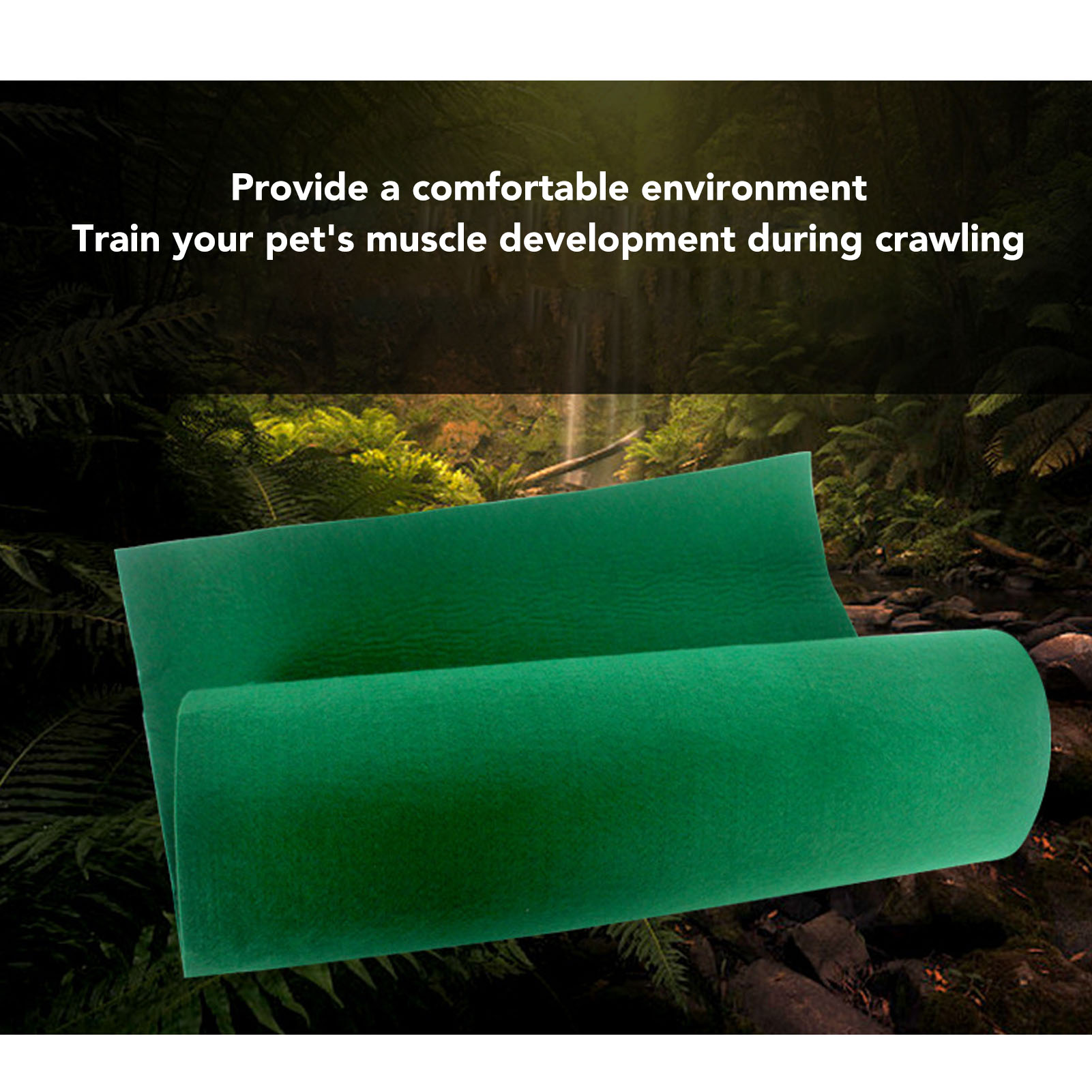 Absorbent and Breathable Reptile Mat, Reusable, Soft, Washable, Terrarium Liner for Snakes, Lizards, Tortoises