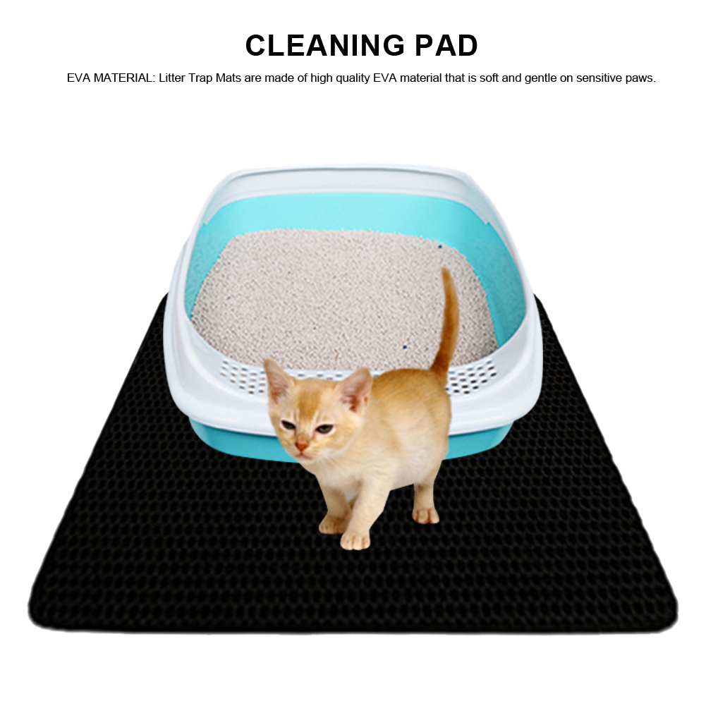 Cat Litter Mat Waterproof Double Layer Pet Litter Box Mat Pet Toilet Cat Mat Nonslip Sand Cat Washable Mat Pet Clean Pad Product