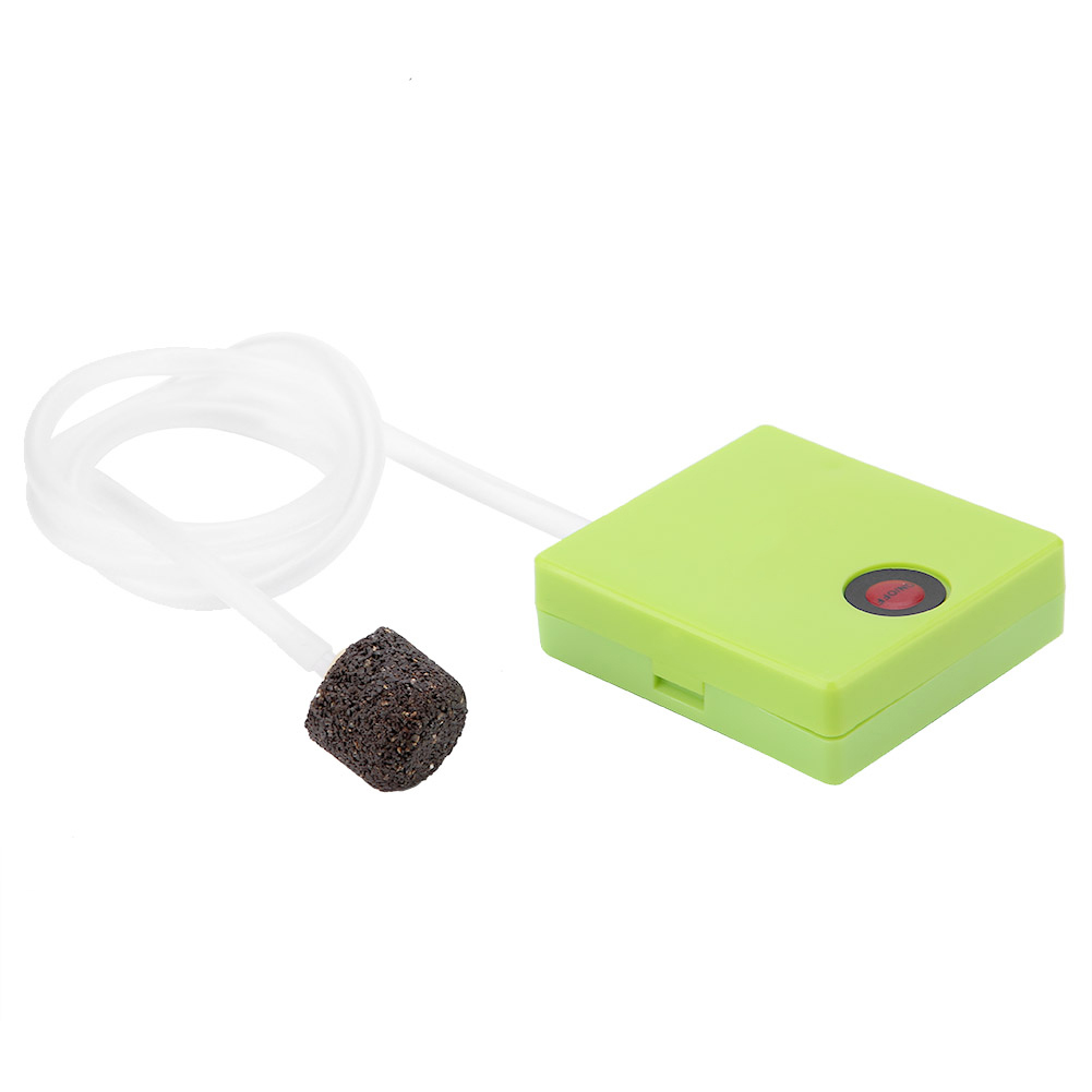 Aquarium Dry Battery Operated Fish Tank Air Pump Aerator Oxygen With Air Stone