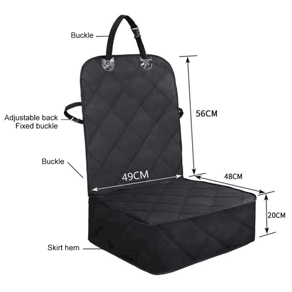 Dog Car Front Seat Cover Waterproof Folding Pet Cat Dog Carrier Mat Seat Cover Back Seat Pet Cover Protector for Cars Trucks SUV