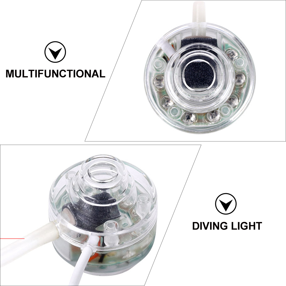 Fish Tank Diving Light Aquarium Decorations Lamp for The Led Air Diffuser Bubbler Pet Supplies