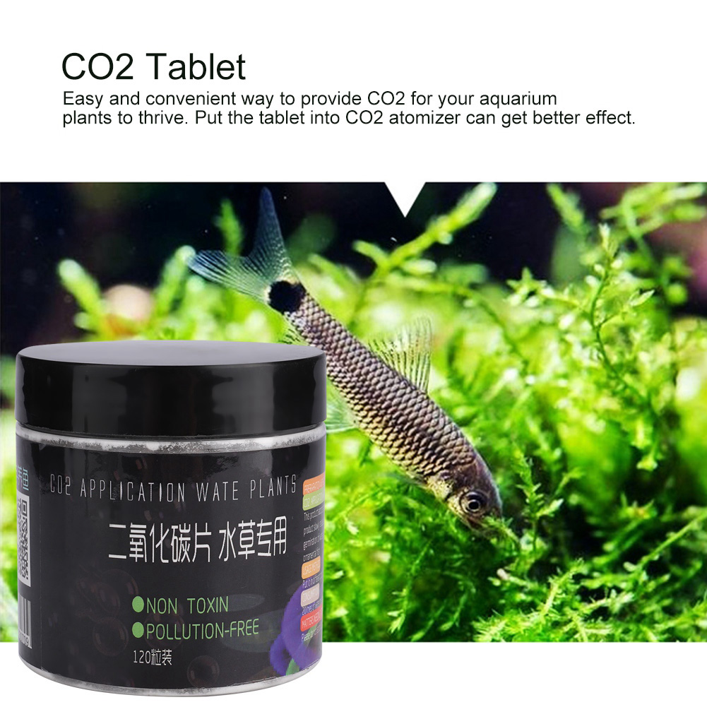 CO2 Tablet CO2 Tablet Carbon Dioxide Diffuser for Water Plant Grass Fish Aquarium Water Plant Carbon Dioxide Diffuser