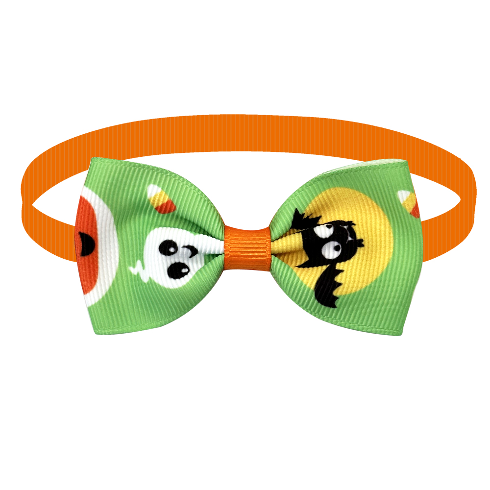 50/100pcs Halloween Pet Puppy Dog Cat Bow Ties Adjustable Small Dog Bowties Bowknot Cat Dog Collar Pet Grooming Accessories