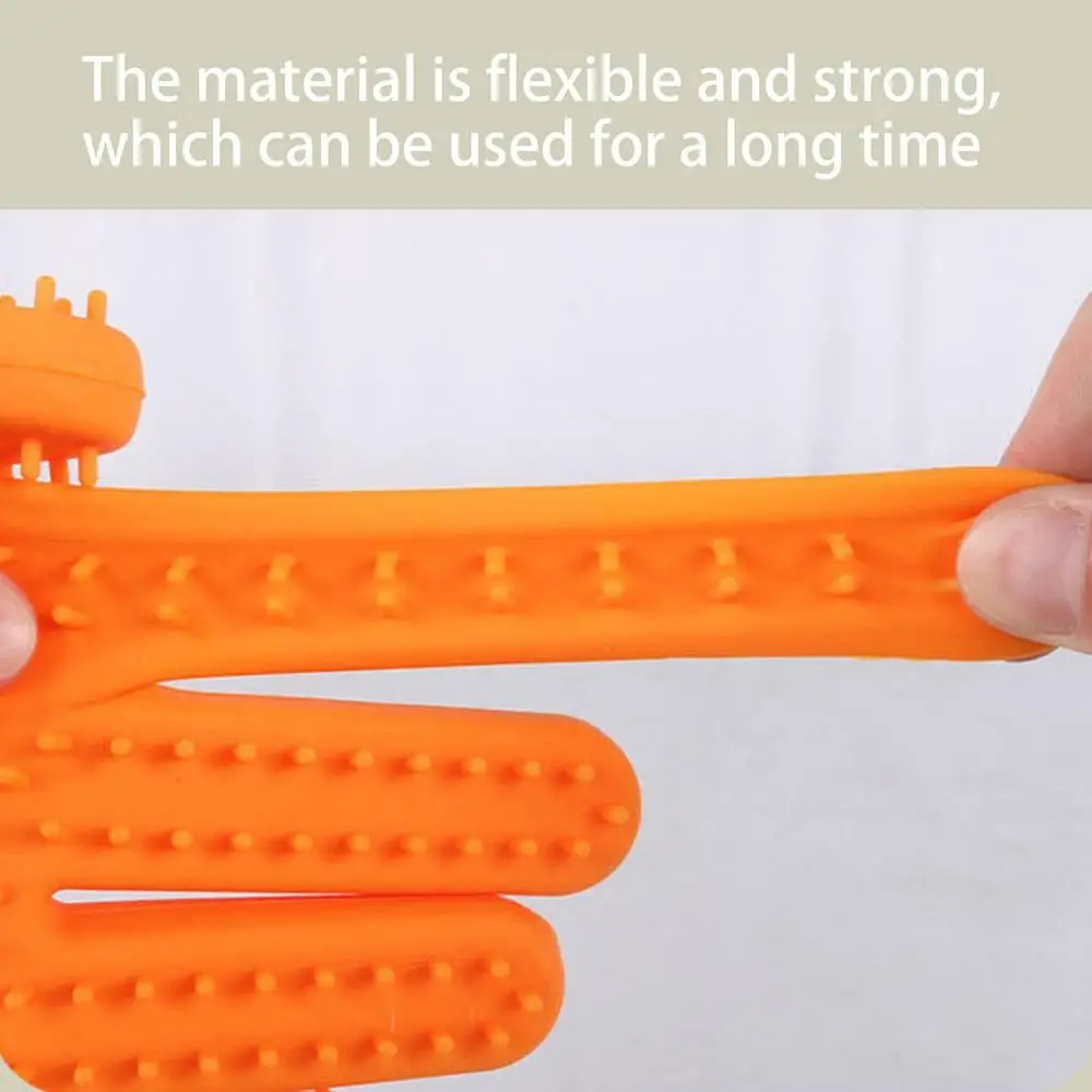 Silicone Pet Grooming Glove Double Sides Cat Dog Hair Remover Brush Comb Deshedding Bathing Washing Cleaning Cats Dogs Supplies