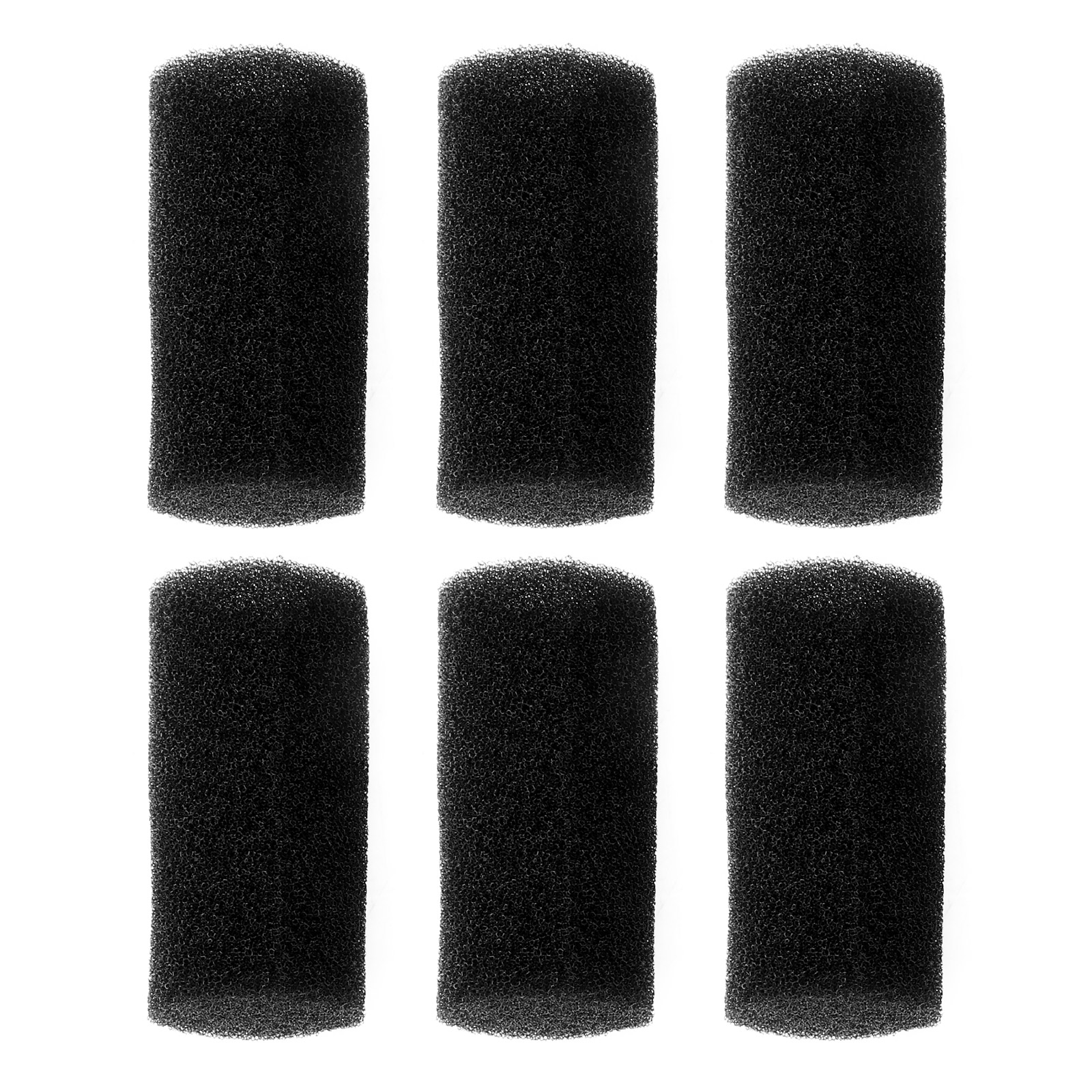 6 PCS Small Heaters Pre-filter Sponge Ultraviolet Light Aquarium Black Fish Tank
