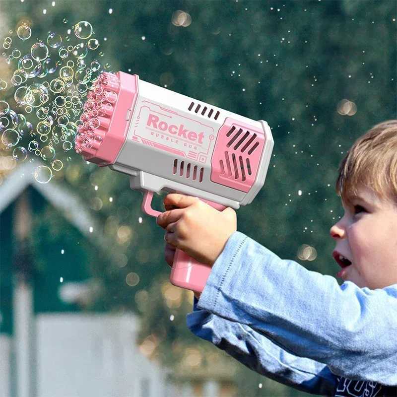 40 hole fully automatic bubble gun toy handheld bubble machine electric childrens toy outdoor bubble toy childrens giftW2409028888