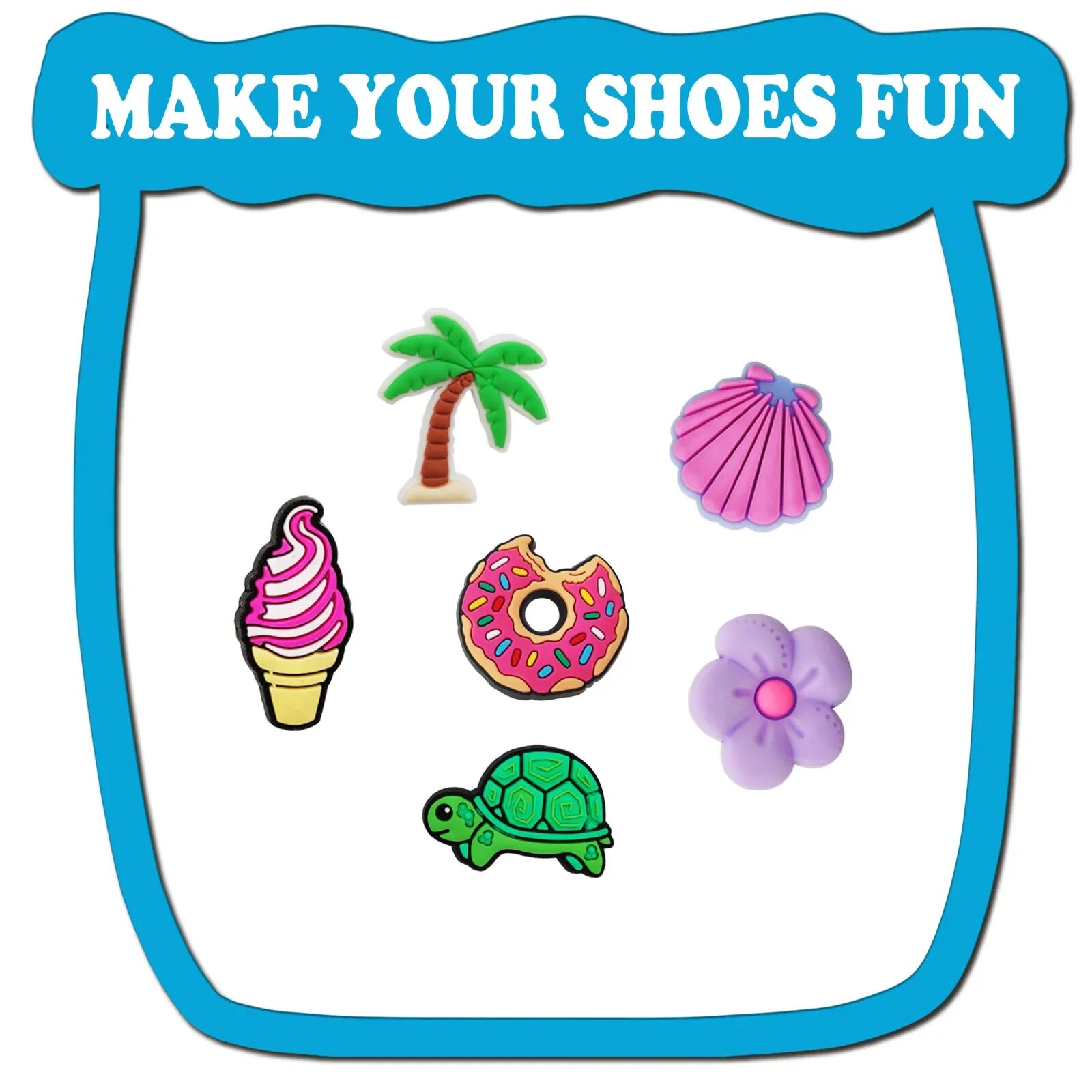 Charms 8/30/60/100/200/400pcs Random Series Set For Clogs Bogg Bubble Slides Sandals, PVC Shoe Decorations Beach Bag
