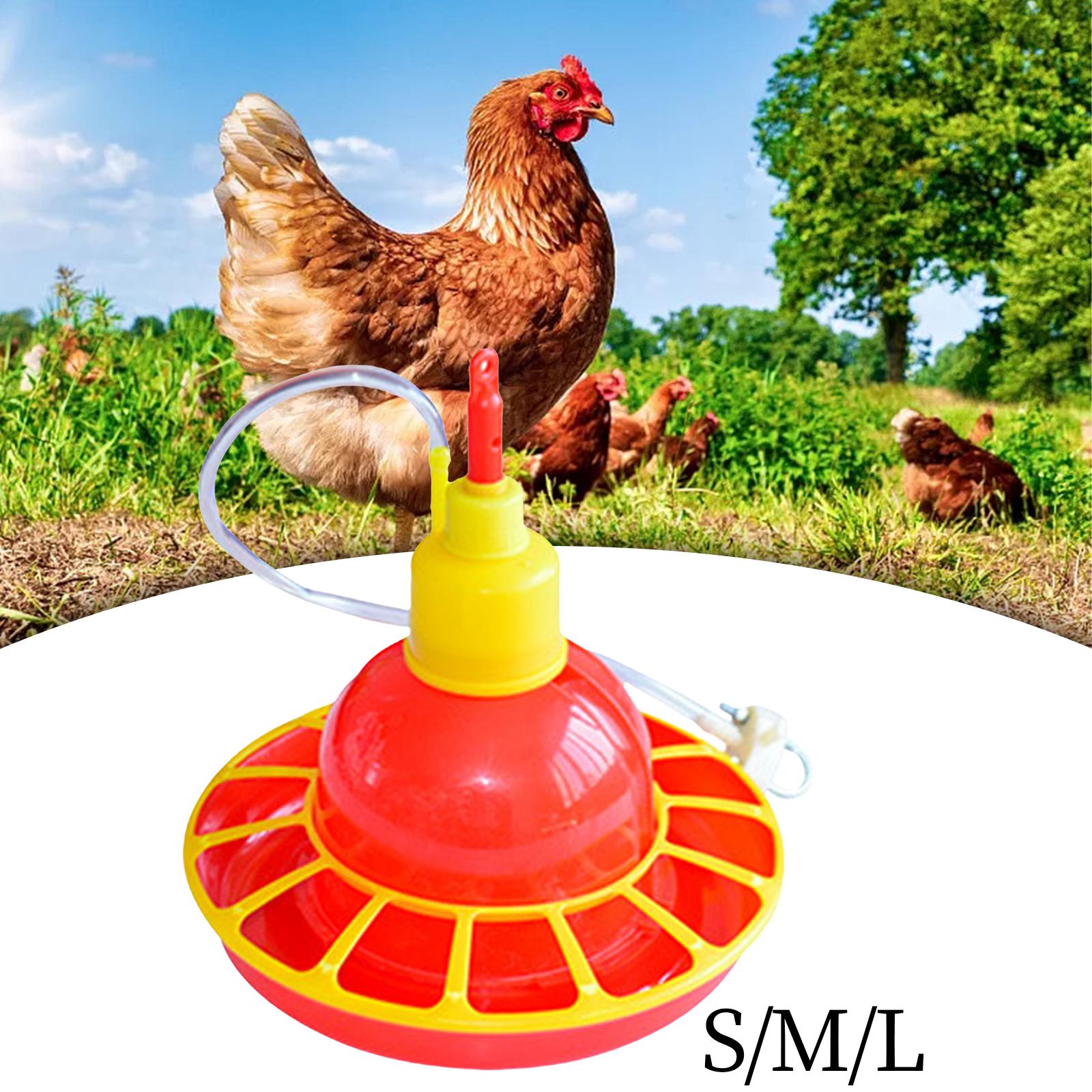 Automatic Chicken Waterer Water Dispenser Poultry Watering Equipment Poultry Drinking Bowl for Goose Hen Pigeon Chicks Ducks