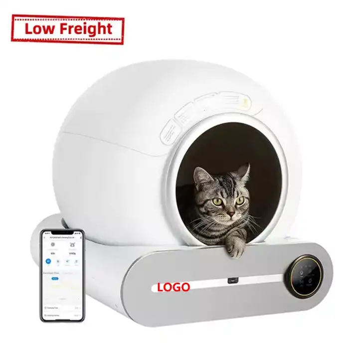 Hot Selling Simple Cute Pet Products Cleaning Plastic Cat Toilet box Cat Litter Box cat litter automatic box