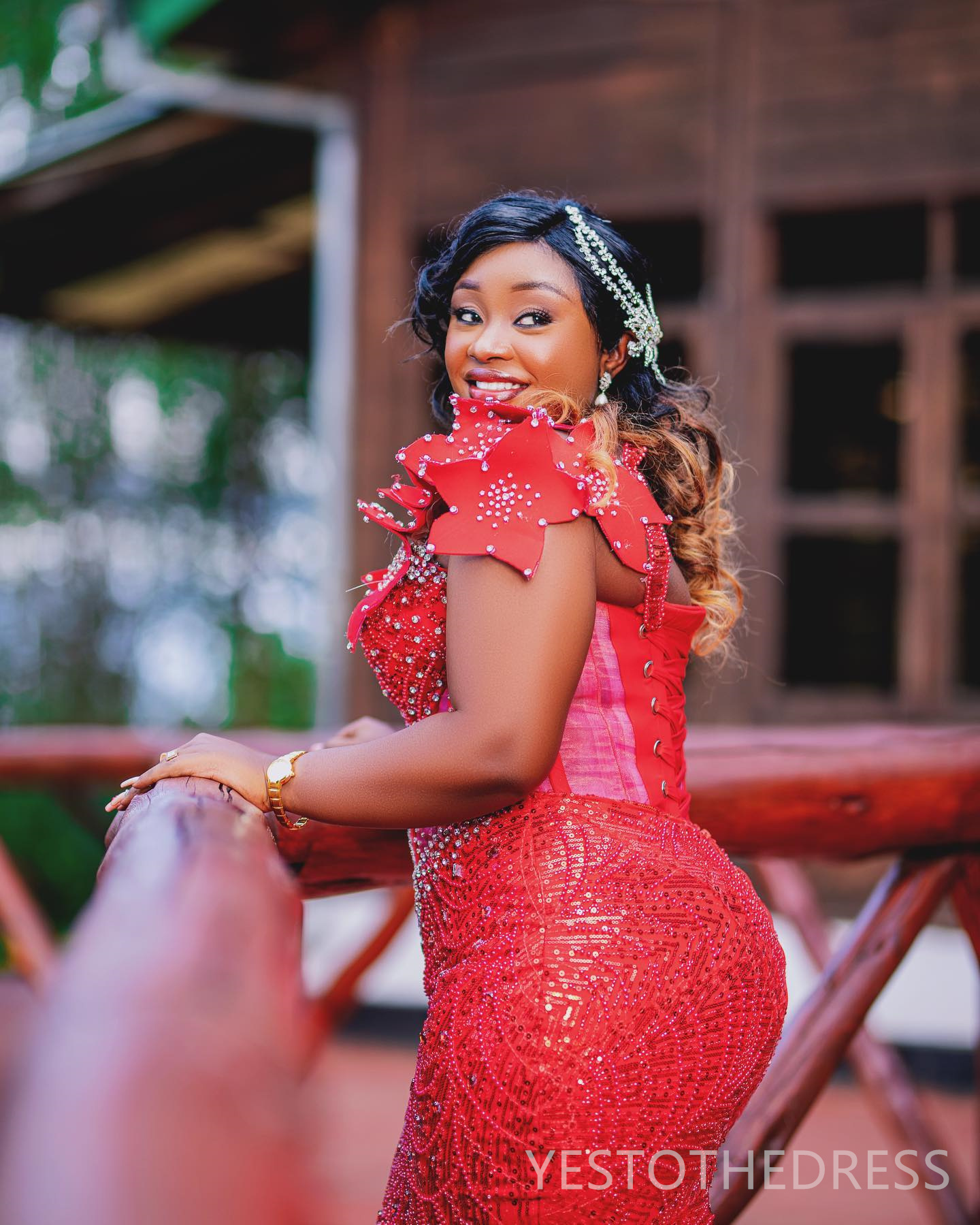 R&W 2024 Plus Size Red Prom Dress Evening Dresses Elegant Mermaid Promdress Formal Gowns Sheer Neck Long Sleeves ra Beaded Lace Tassel Birthday Recept