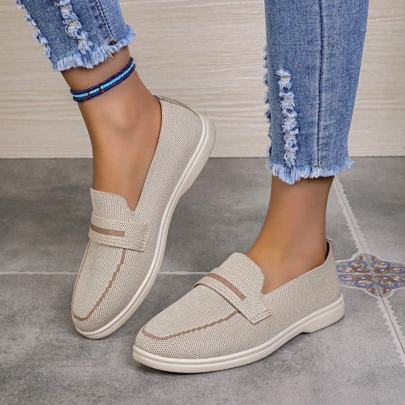 New Women Black Shoes Brand Casual Flat Shoes Leather Cashmere Single Shoes Ladies Walking Non Slip Femme