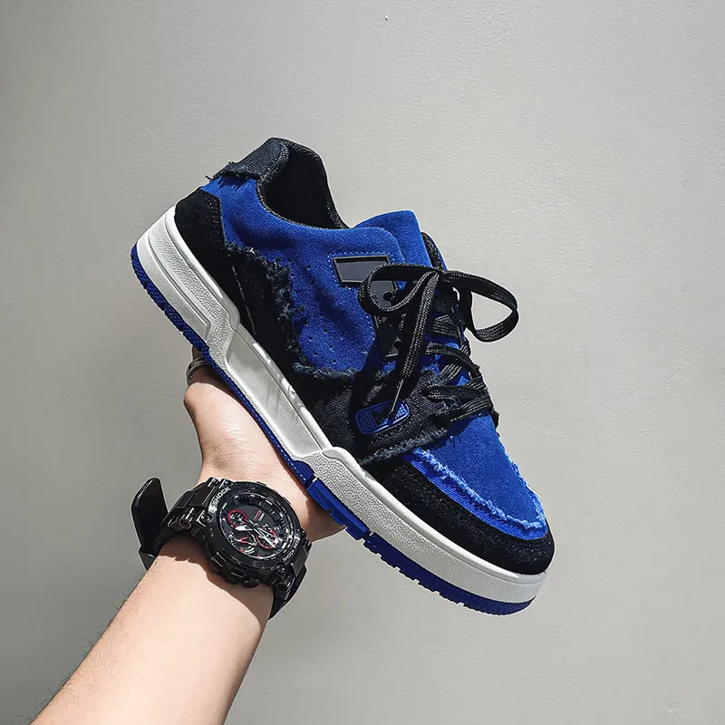 Sports Trend Personality Men New Hot Selg Color Matching Soft Sole Shoe Fashion Student Casual Shoes 2024