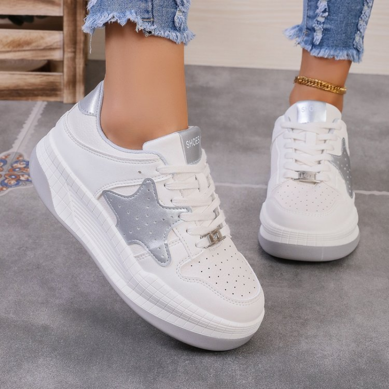 Women 2024 Sneakers Autumn Platform Female Thick Bottom Round Toe Casual Ladies New Designer Lace-Up Running Shoes c316 9f8a