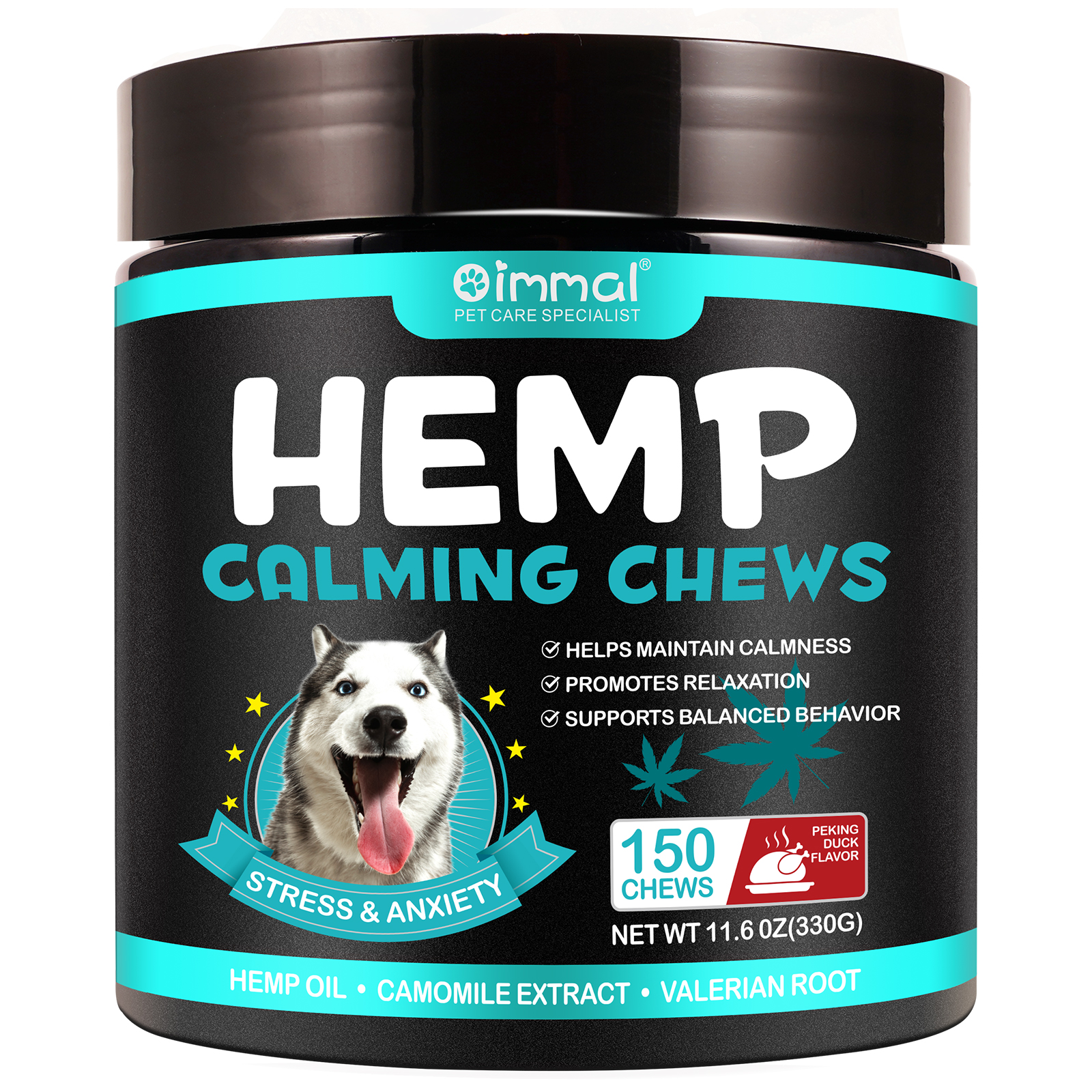 OIMMAI private label custom organic keep your pet calm dog pet food treats chews snacks,chicken duck flavor pet snacks