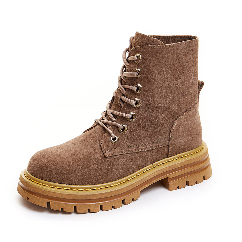 AIYUQI Motorcycle Shoes Women 2024 Autumn New Genuine Leather Platform Boots Women Couple British Style Retro Women Ankle Boots