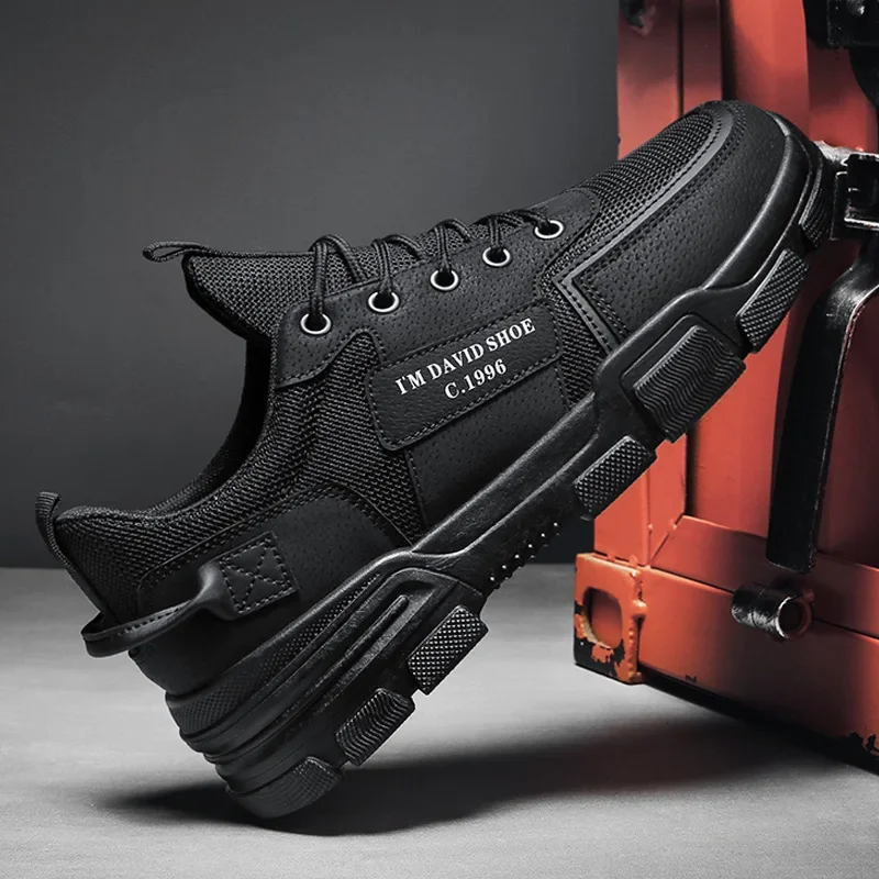 2025 NEW Short Men s Comfortable Training Shoes Outdoor Leisure Breathable Sneakers Men Non slip Wear resistant Work Boots b