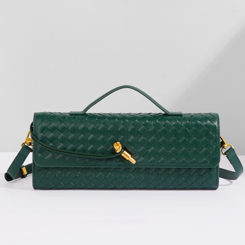 Shoulder Bags Crossbody Explosion Premium Sense Daily Women's Bag Woven Niche Design Fashion Long Clutch Plug High Qualit 781c