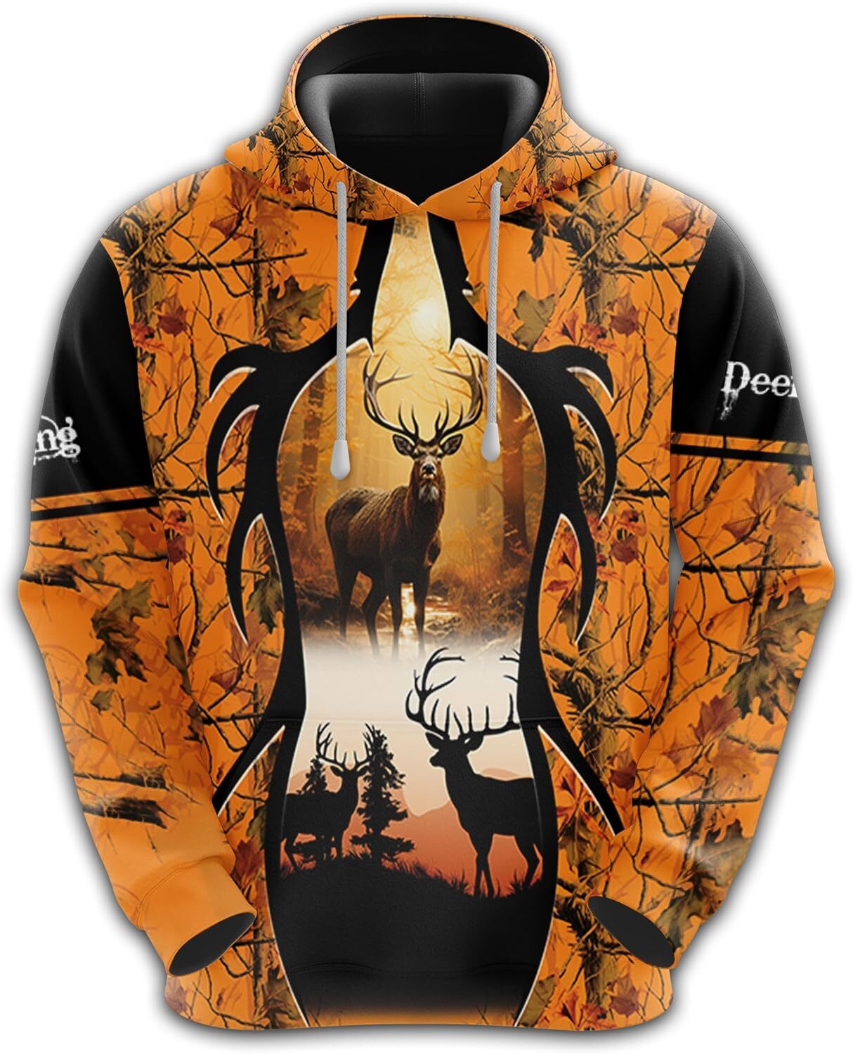 Hoodie for Mens Womens Unisex Hoodie 3D Graphic Deer Hunting Wild Deer Pullover Hooded Sweatshirt Hoodies With Pocket Series 60 Graphic