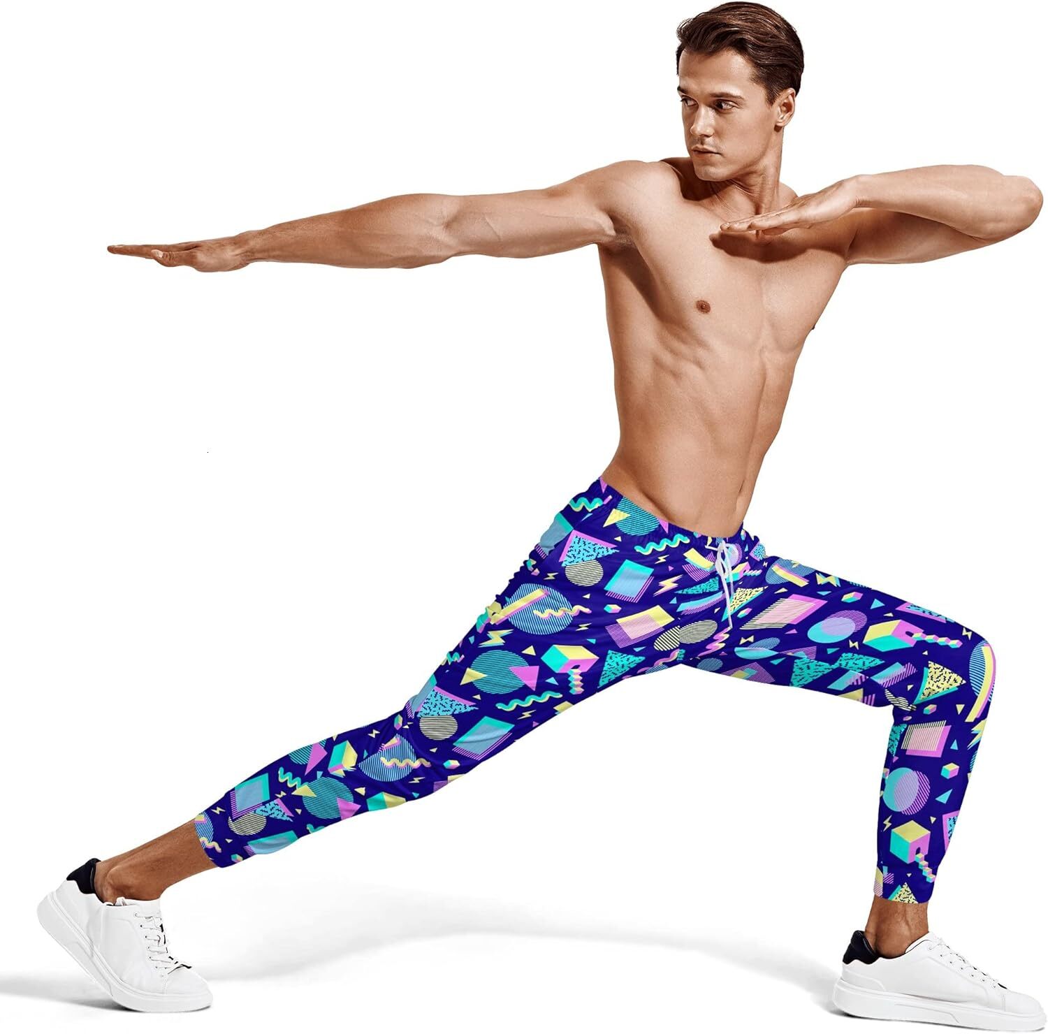 Sweatpants Mens 3D Printed Patterned Pants With Pockets Tapered Men Athletic Track Outfit For Sports Running Workout Jogging Sweat Trousers Y2K baggy