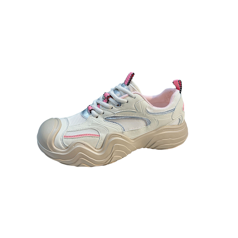 Mesh Sneakers Shoes Women 2024Autumn New Vintage Versatile Casual Lightweight Thick Sole Dad's Shoes Platform Shoes