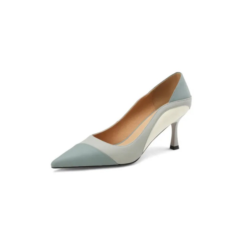 2025 new Pointy Color High Heels Women's Single Spring Summer New Fashion All Match Small Shoes 70e0