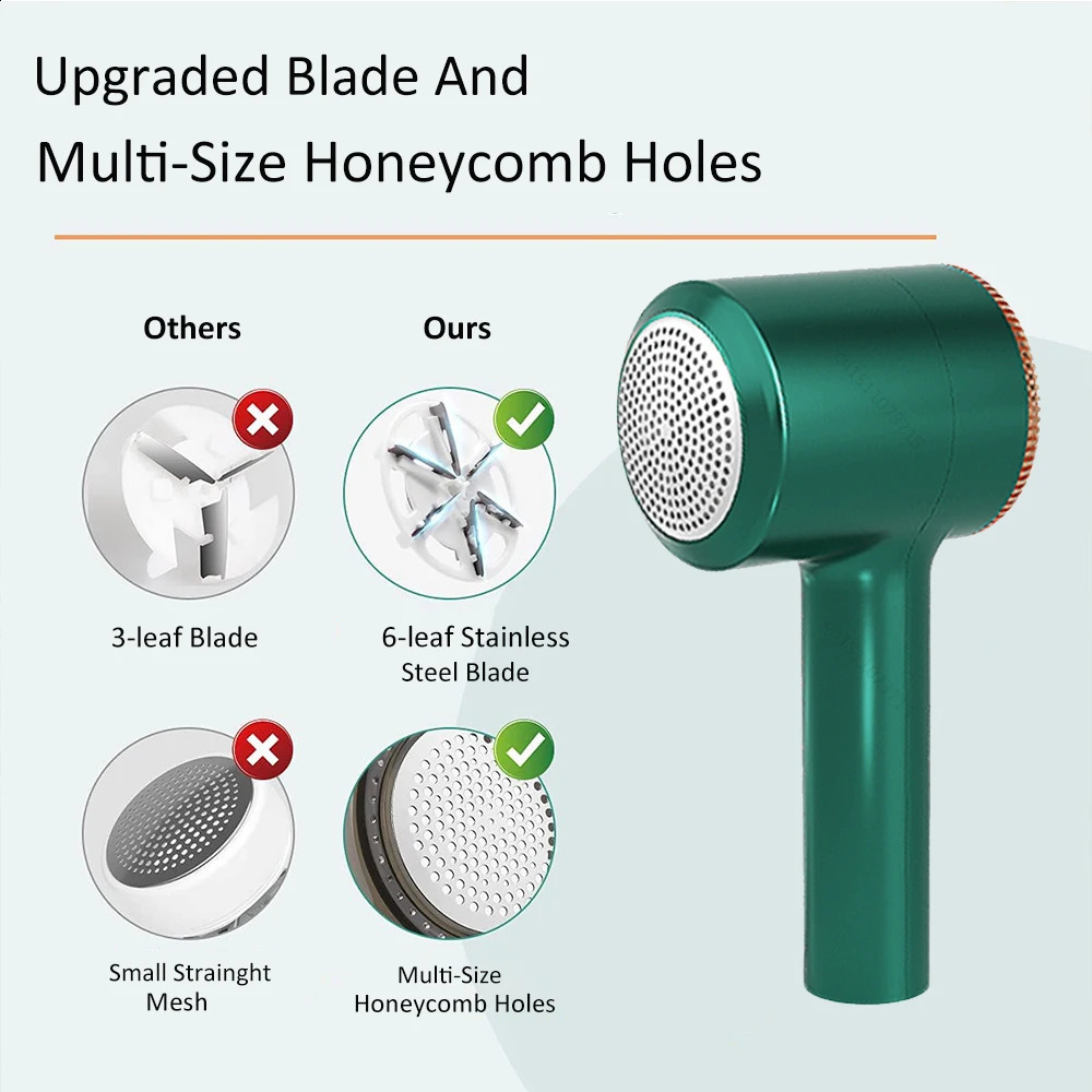 Lint Remover for Clothes Rechargeable Pellet Fuzz Electric Portable Clothing Fabric Shaver Fluff Trimme 240903 - view 4