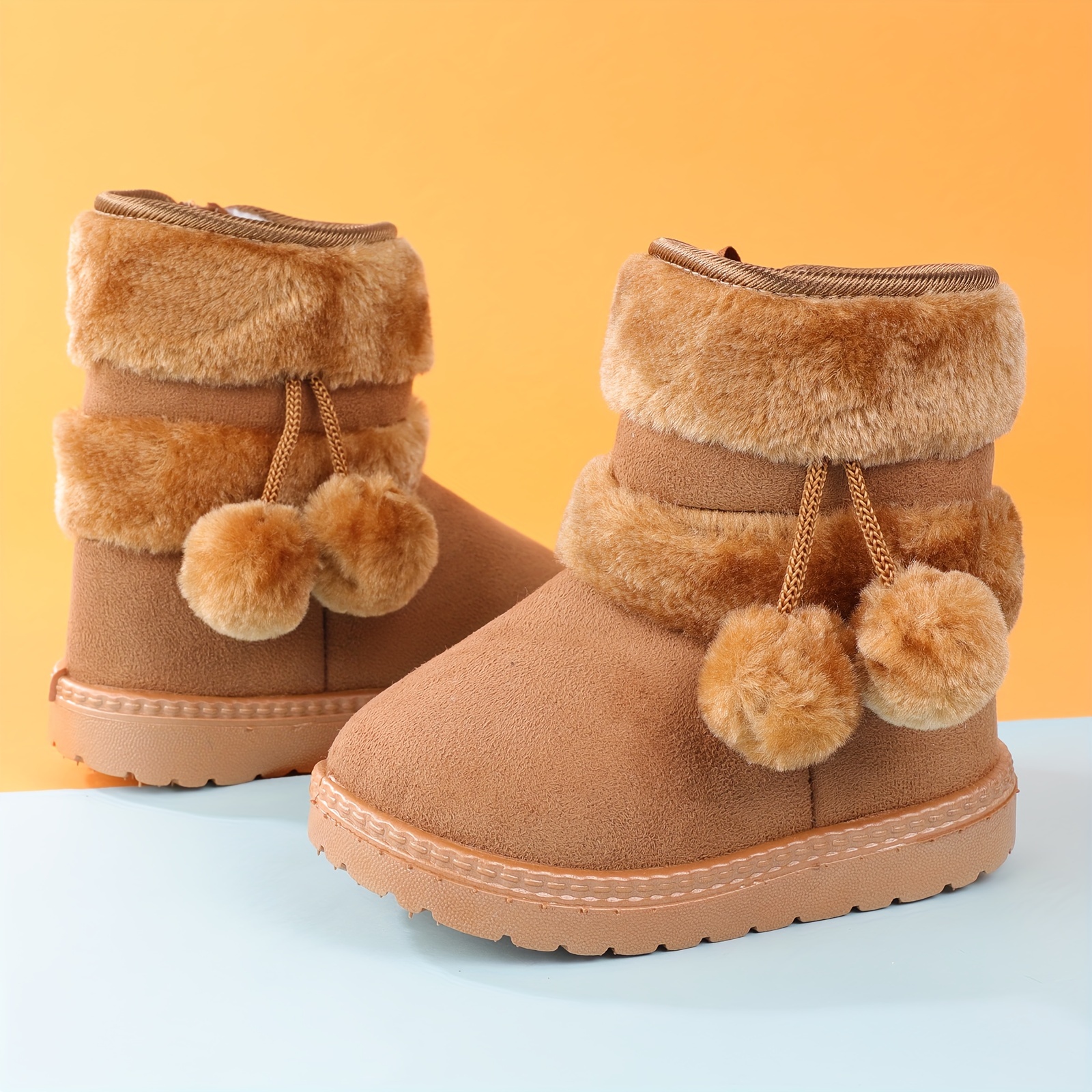 Cozy Trekking Snow Boots for Girls - Warm Fleece Lined, Non-Slip, Plush Comfy, Waterproof, Breathable, and Insulated Winter Hiking Shoes for Outdoor A