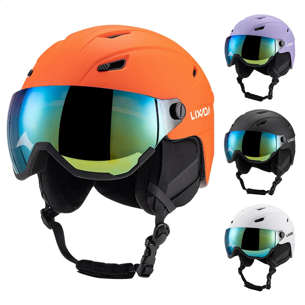 Comprehensive ski helmet with detachable goggles for men and womens snowboard helmets 240903