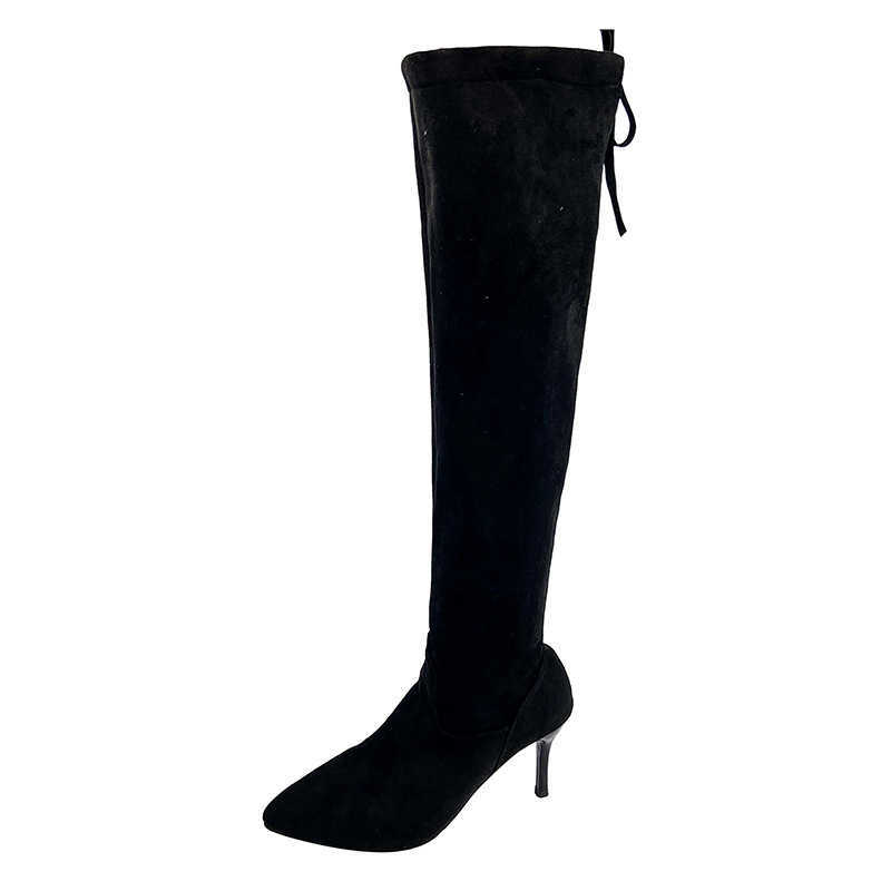 Martin Boots Autumn Winter Look Slim Over Knee Fashion Boots Womens Long Stretch Boots Large Womens Boots Women Shoes 240826