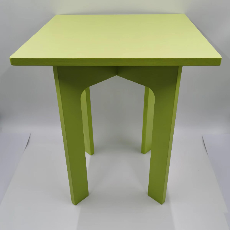 Versatile Small Green Stool-Coffee Table Combo for Home Decor