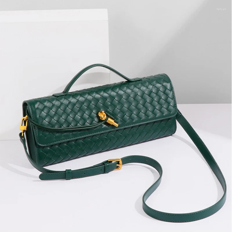 Shoulder Bags Crossbody Explosion Premium Sense Daily Women's Bag Woven Niche Design Fashion Long Clutch Plug High Qualit 781c