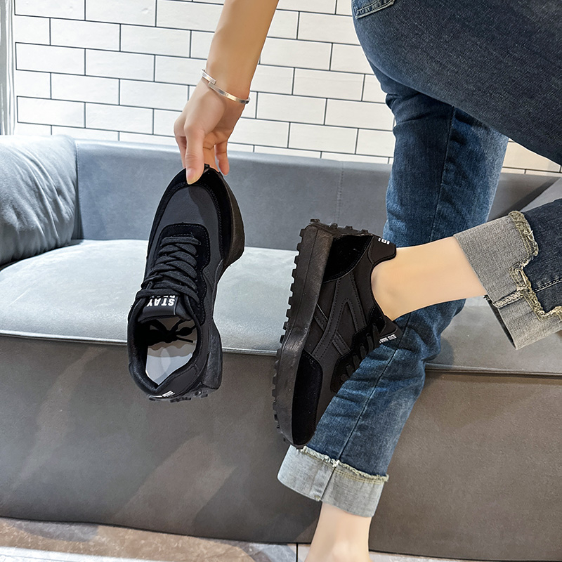 Woman Designer Shoes Luxury Platform Shoes 2024 New Leisure Anti-slip Black Running Fashion Womens Sneakers 41 zapatos de mujer