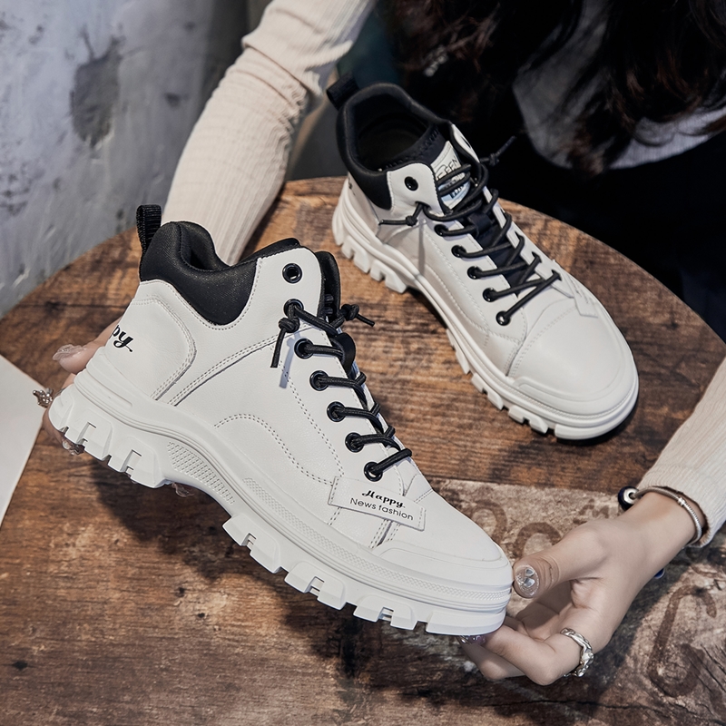 AIYUQI Sneakers Work Boots Women Winter 2024 New Casual Women's Short Boots Fur Platform Women's Ankle Boots