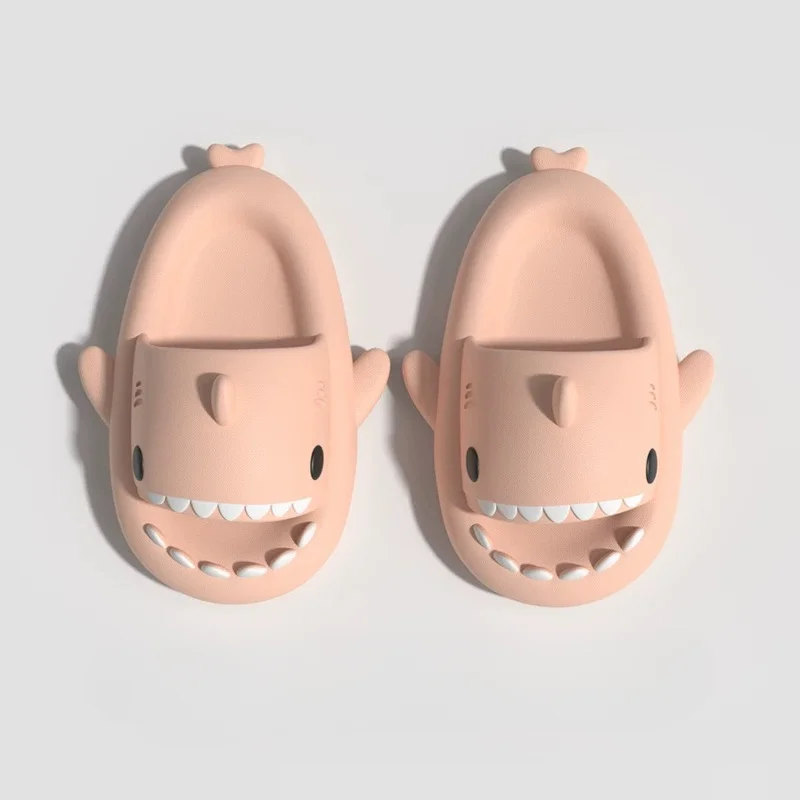 Sandals New Style Shark Slippers Women Summer Cute EVA Flip Flops Men Non-slip Sandals Indoor Outdoor Slides Girls Boys Beach Shoes H250212