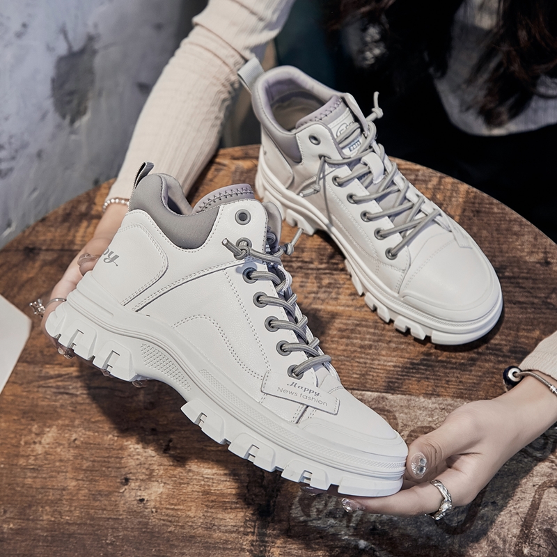 AIYUQI Sneakers Work Boots Women Winter 2024 New Casual Women's Short Boots Fur Platform Women's Ankle Boots