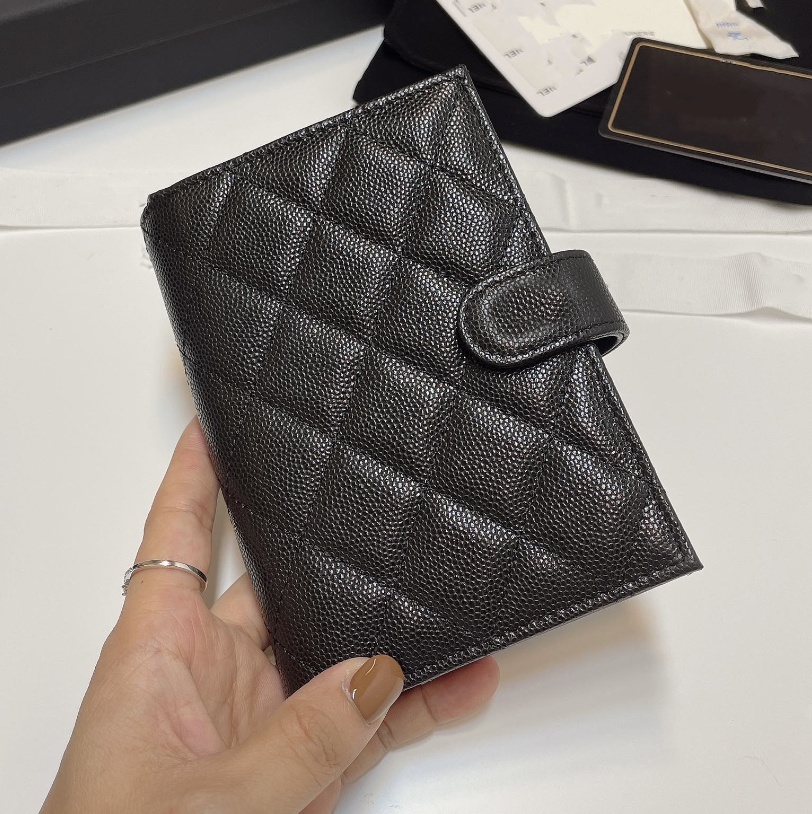 OUIO Top Quality Unisex Wallet Premium Leather Card Holder Zipper Clasp Wallet Caviar Sheepskin Coin Purse Unisex Classic Fashion Collection