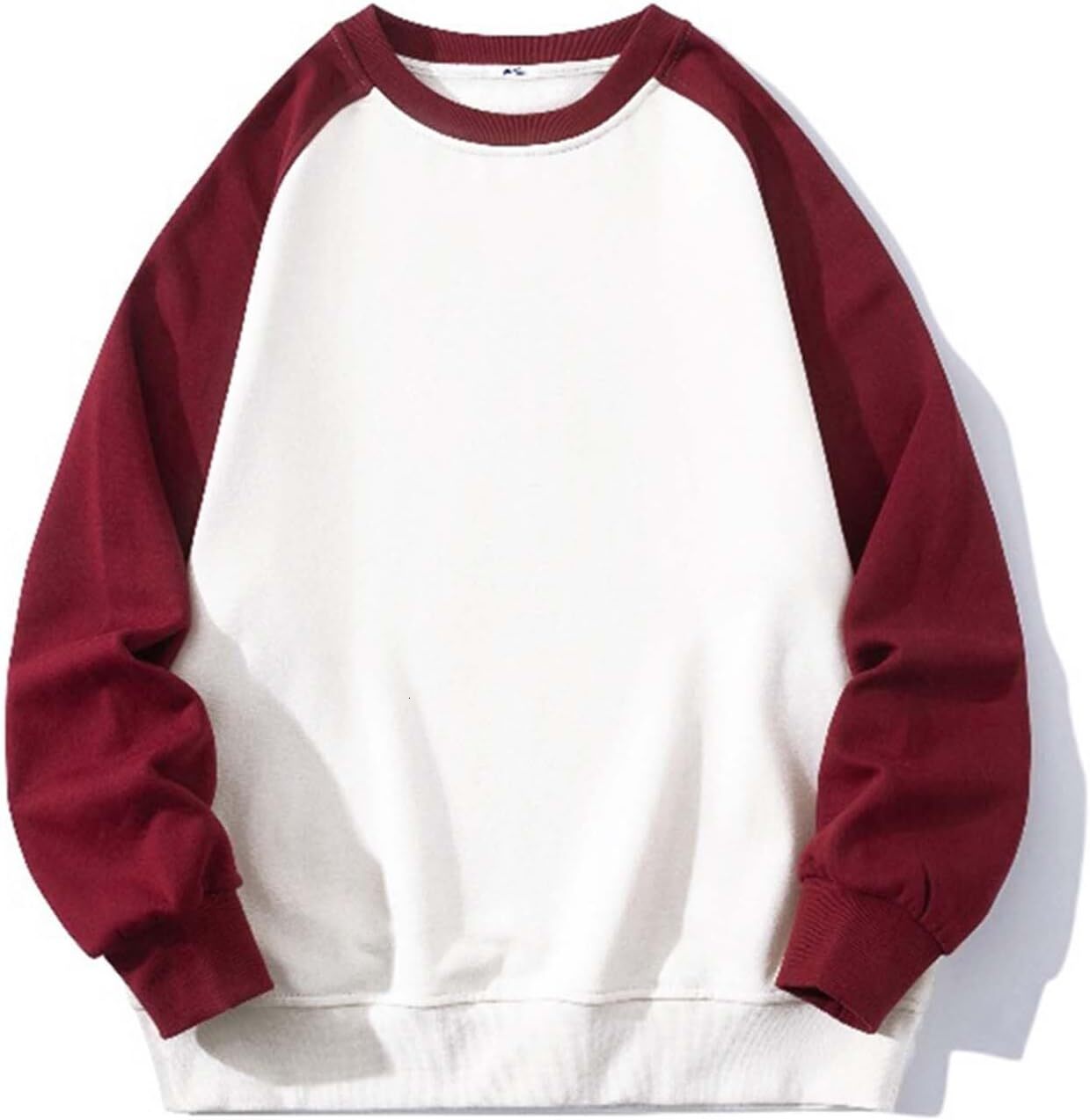 Long Sleeve Shirts For Men Sweatshirt Oversized Sweatshirt Soft Color Block Baseball Tees Shirt Cre T Shirt Tee Streetwear Casual Tops Clothes Free sh