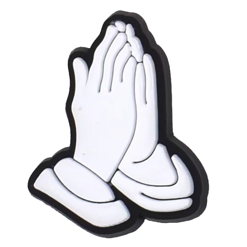 2025 new Trendy 12pcs Various Gestures PVC Shoe Charms DIY Pins Funny Handle Shape Sandals Upper Accessories Shoes Buckle Decorations 11b0 s 56cd