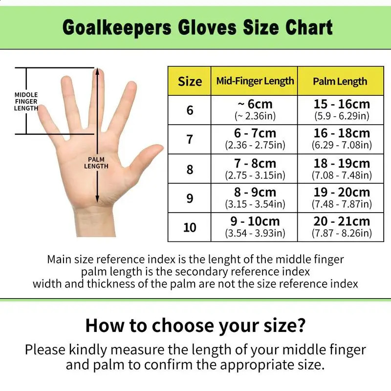 Goalie Gloves Latex Soccer Goalkeeper Gloves Anti-slip Thicken Football Goalie Gloves Finger Protection Gloves Soccer Equipment 240828