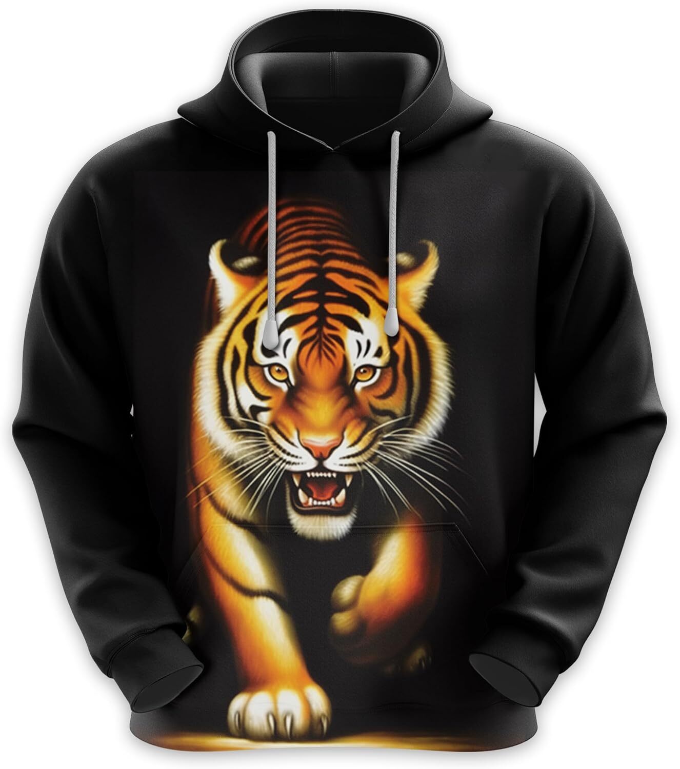 Hoodie for Mens Womens Tiger LoversHooded Sweatshirt - 3D Bengal Tiger Printed Pullover Hoodie Men Women Set 24 Graphic Hoodies sweatshirt