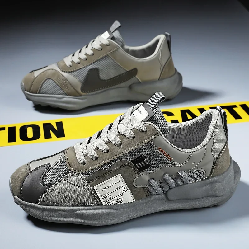 Fashion Men Shoes Designer Luxury Brand Shoes for Men Casual Sneakers Men Platform Mesh Breathable Sneakers Walking Shoes New