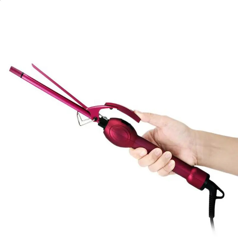 Professional 9mm Curled Iron Hair Wave Pearl Flower Ceramic Curling Rod Beauty Salon 240903