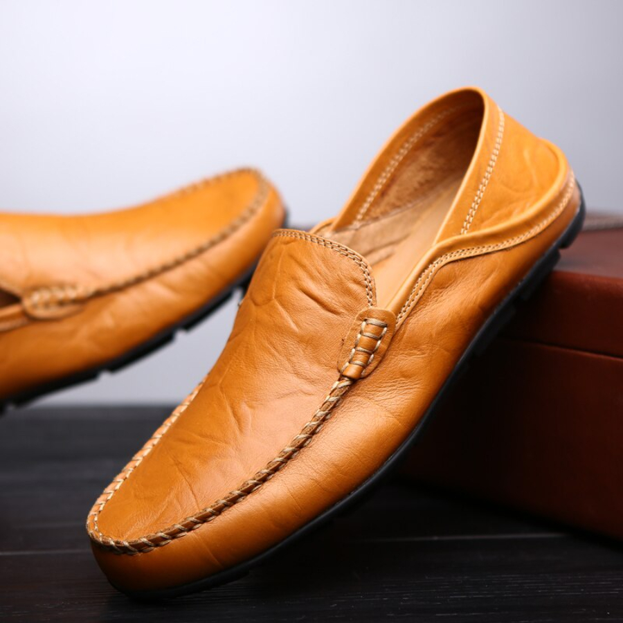 Men Loafers Leather Shoes for Men Casual Shoes Moccasins Breathable Sneakers Men Driving Shoes Comfort Flats Zapatillas Hombre