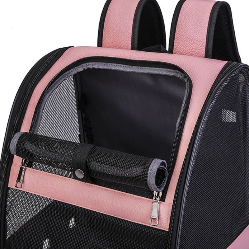 Bird Cage Breathable Carrier Backpack Foldable Lightweight Outdoor Travel Multi Purpose PU Mesh Pet Parakeet Parrot Bag