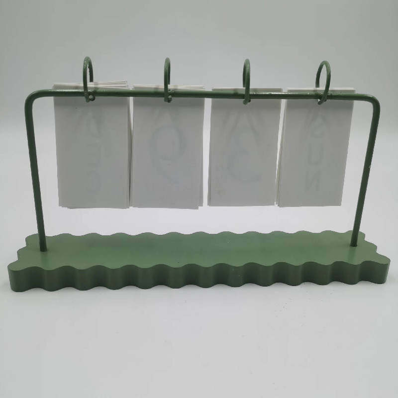 Stylish White-Green Desk Calendar for Time Management Efficiency