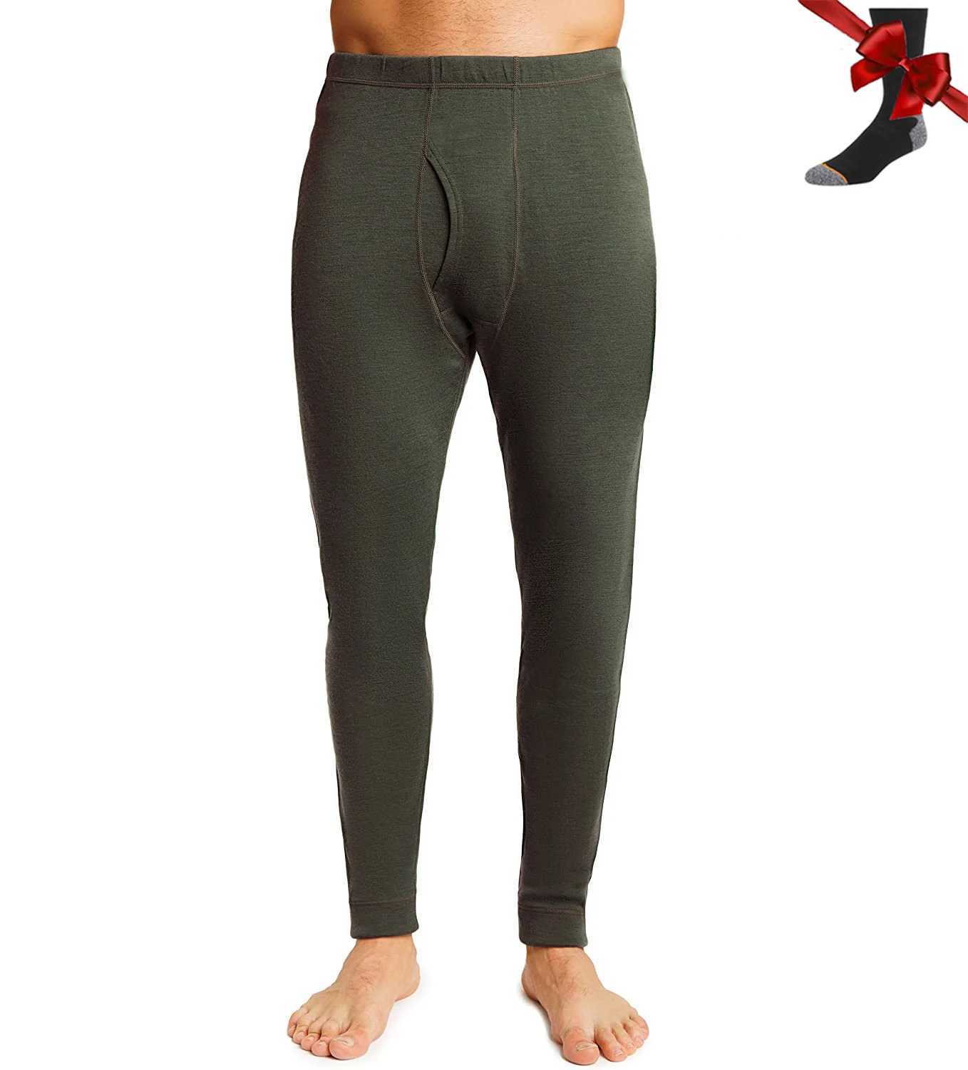 100% Merino wool mens underwear Merino wool thermal underwear long legs Johns warm underwear W240903
