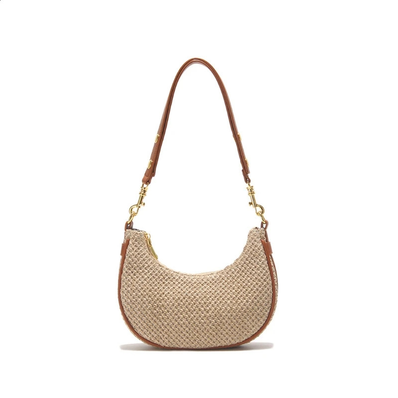 2024 Summer Womens Casual Shoulder Grass Decorative Handbag Fashion Beach Party Bag 240902 66a7 4